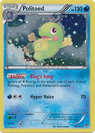 Politoed (18/111) (Cosmos Holo) [XY: Furious Fists] | Exor Games Truro