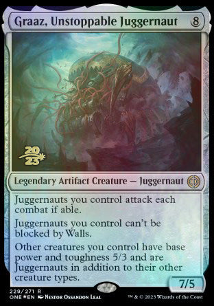 Graaz, Unstoppable Juggernaut [Phyrexia: All Will Be One Prerelease Promos] | Exor Games Truro