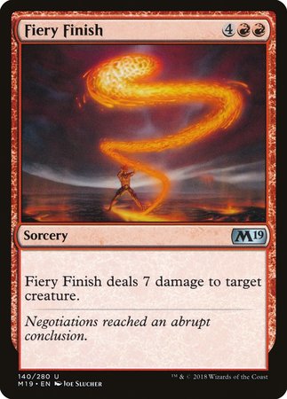 Fiery Finish [Core Set 2019] | Exor Games Truro