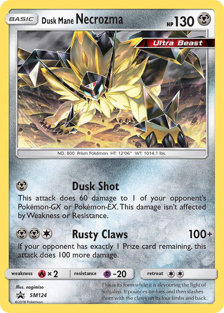 Dusk Mane Necrozma (SM124) [Sun & Moon: Black Star Promos] | Exor Games Truro