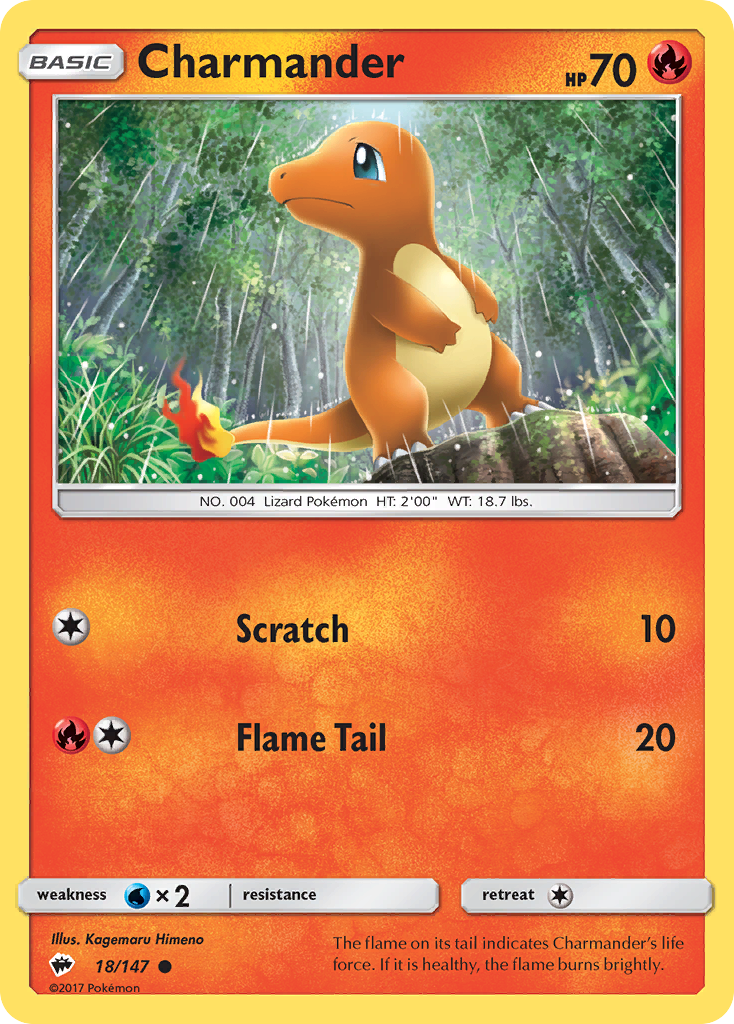 Charmander (18/147) [Sun & Moon: Burning Shadows] | Exor Games Truro