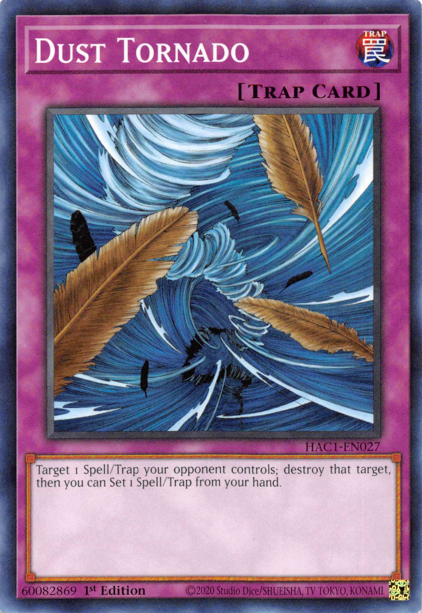 Dust Tornado (Duel Terminal) [HAC1-EN027] Parallel Rare | Exor Games Truro