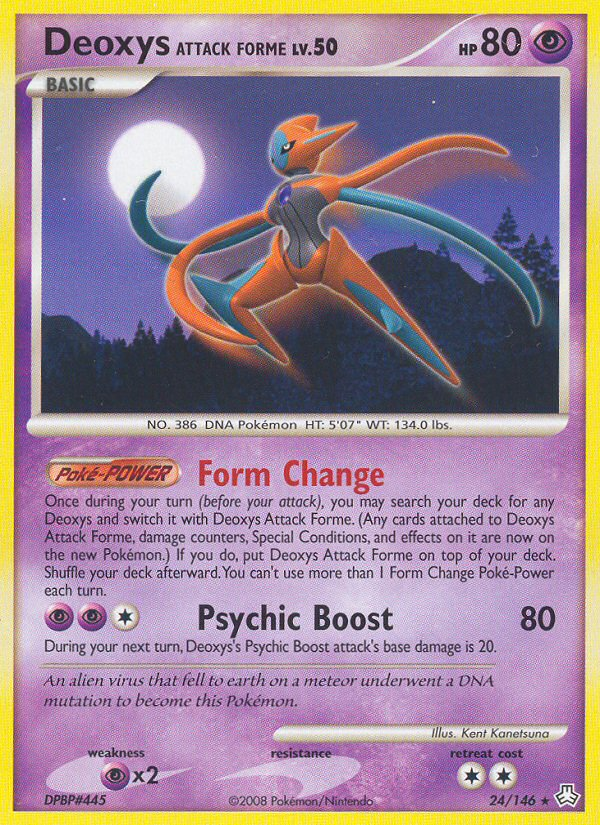 Deoxys Attack Forme (24/146) [Diamond & Pearl: Legends Awakened] | Exor Games Truro