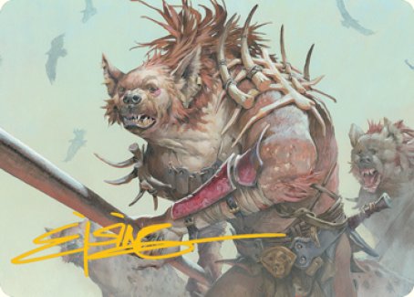 Gnoll Art Card (Gold-Stamped Signature) [Dungeons & Dragons: Adventures in the Forgotten Realms Art Series] | Exor Games Truro