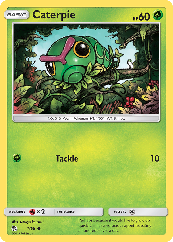 Caterpie (1/68) [Sun & Moon: Hidden Fates] | Exor Games Truro