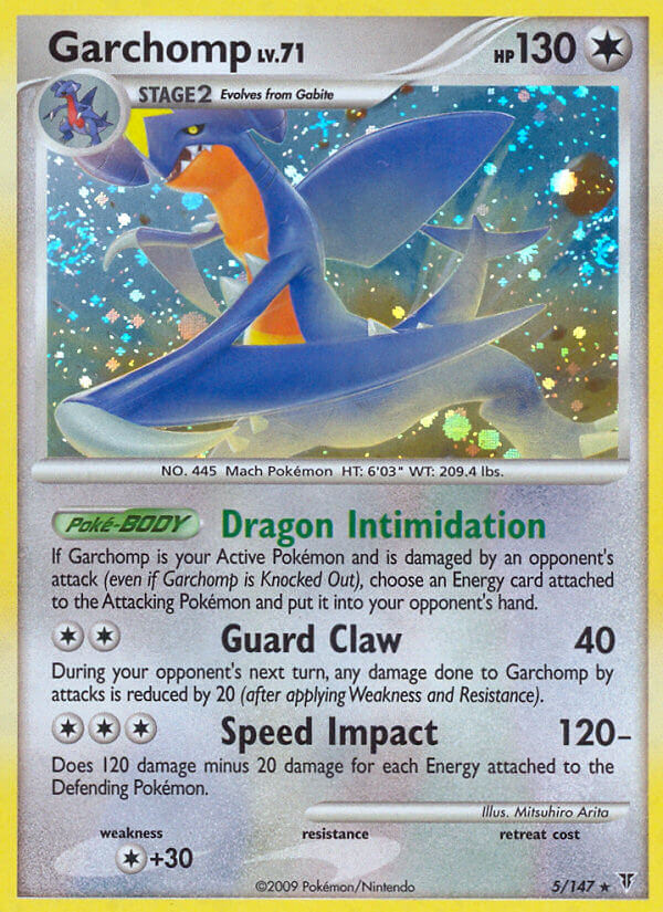 Garchomp (5/147) (Cracked Ice Holo) (Theme Deck Exclusive) [Platinum: Supreme Victors] | Exor Games Truro