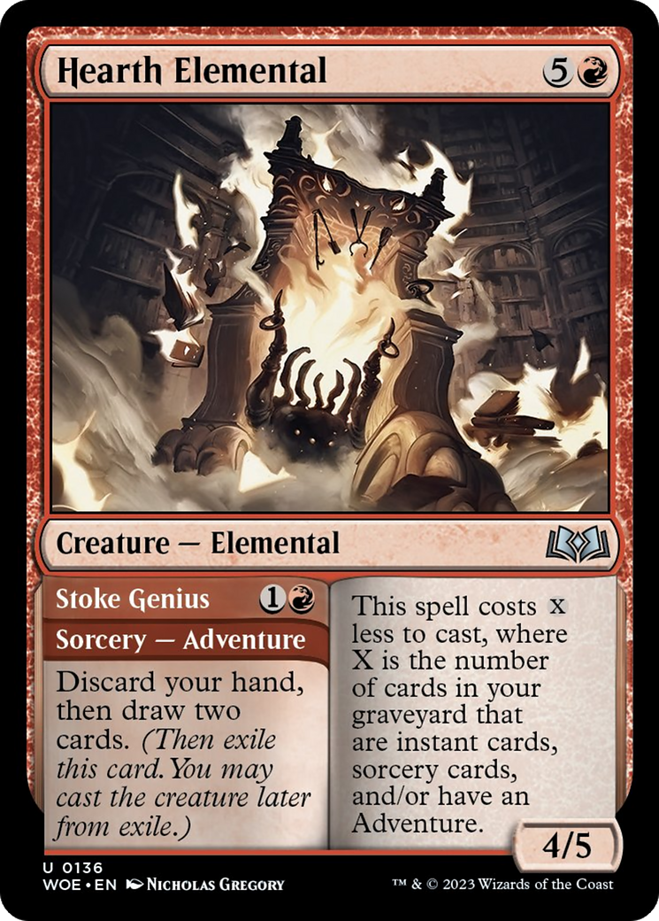 Hearth Elemental // Stoke Genius [Wilds of Eldraine] | Exor Games Truro