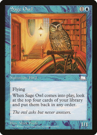 Sage Owl [Weatherlight] | Exor Games Truro