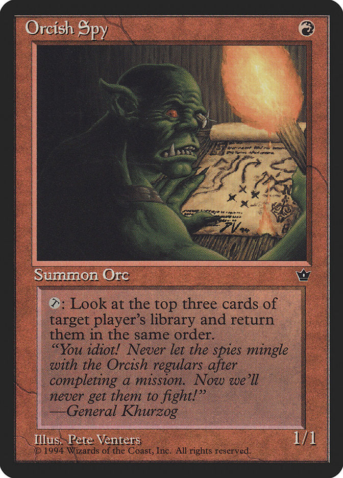 Orcish Spy (Pete Venters) [Fallen Empires] | Exor Games Truro