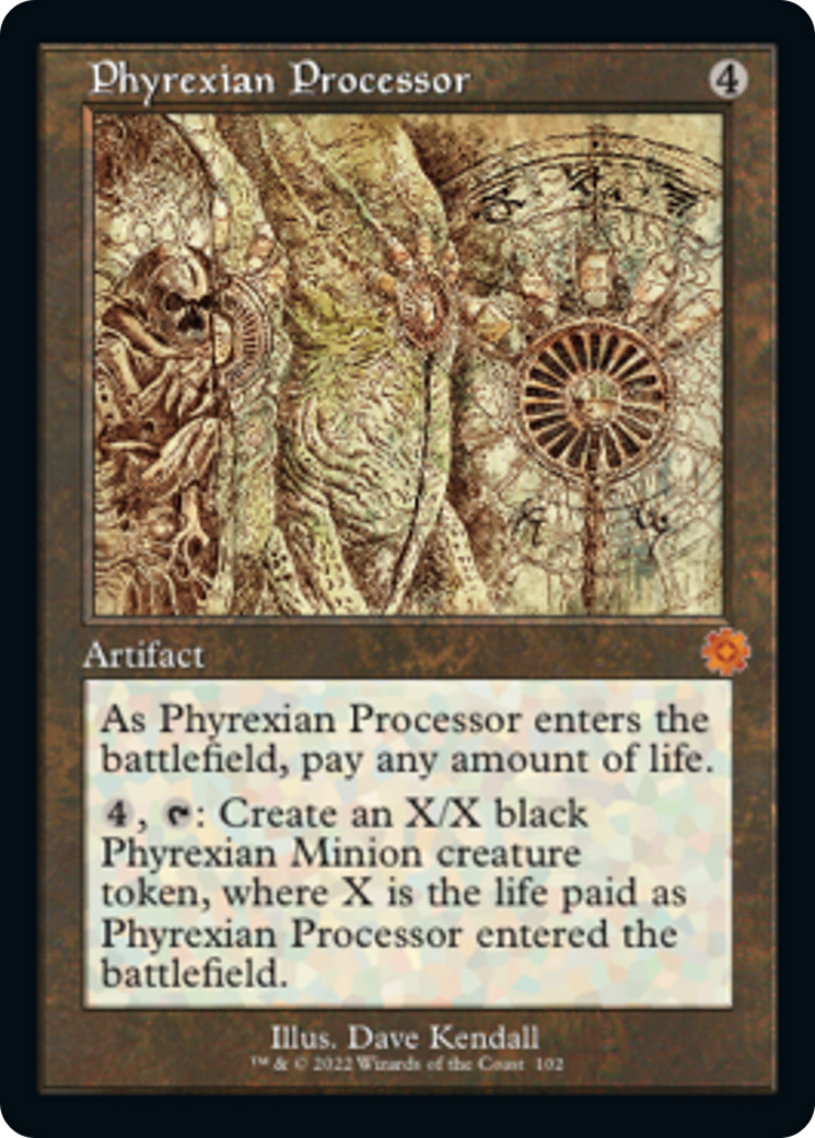 Phyrexian Processor (Retro Schematic) [The Brothers' War Retro Artifacts] | Exor Games Truro