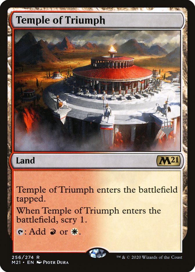 Temple of Triumph (Promo Pack) [Core Set 2021 Promos] | Exor Games Truro