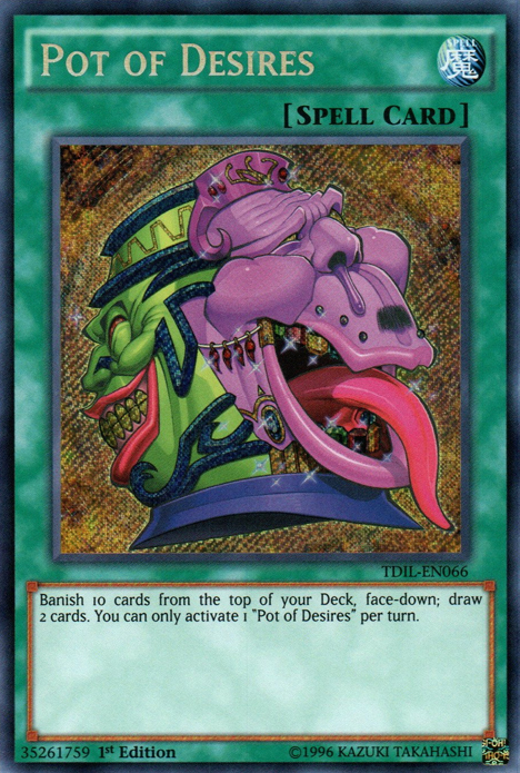 Pot of Desires [TDIL-EN066] Secret Rare | Exor Games Truro