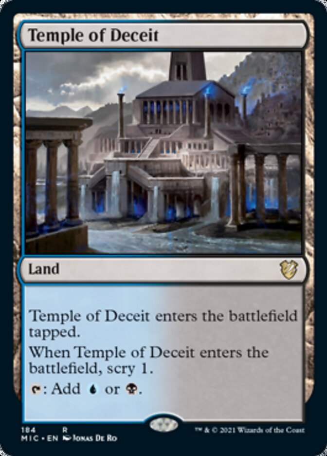 Temple of Deceit [Innistrad: Midnight Hunt Commander] | Exor Games Truro