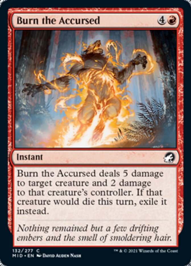 Burn the Accursed [Innistrad: Midnight Hunt] | Exor Games Truro