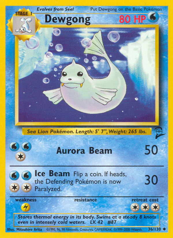 Dewgong (36/130) [Base Set 2] | Exor Games Truro