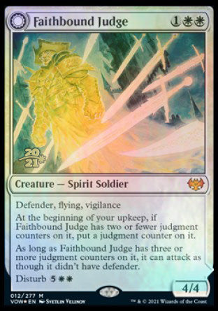 Faithbound Judge // Sinner's Judgment [Innistrad: Crimson Vow Prerelease Promos] | Exor Games Truro