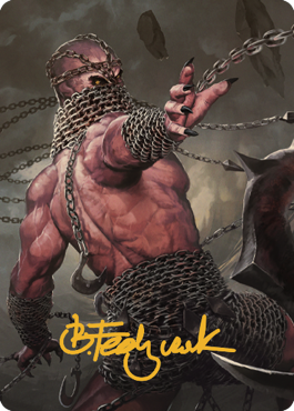 Chain Devil Art Card (Gold-Stamped Signature) [Commander Legends: Battle for Baldur's Gate Art Series] | Exor Games Truro