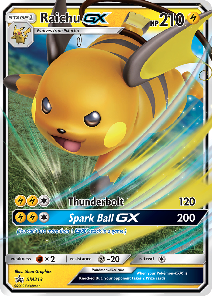 Raichu GX (SM213) [Sun & Moon: Black Star Promos] | Exor Games Truro