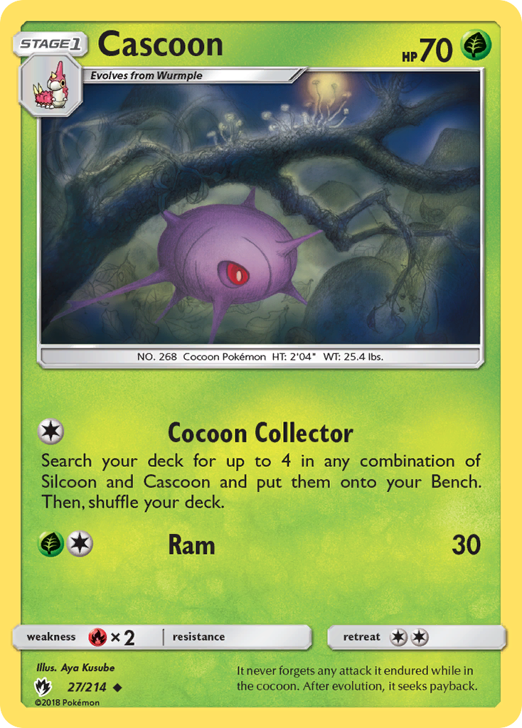 Cascoon (27/214) [Sun & Moon: Lost Thunder] | Exor Games Truro