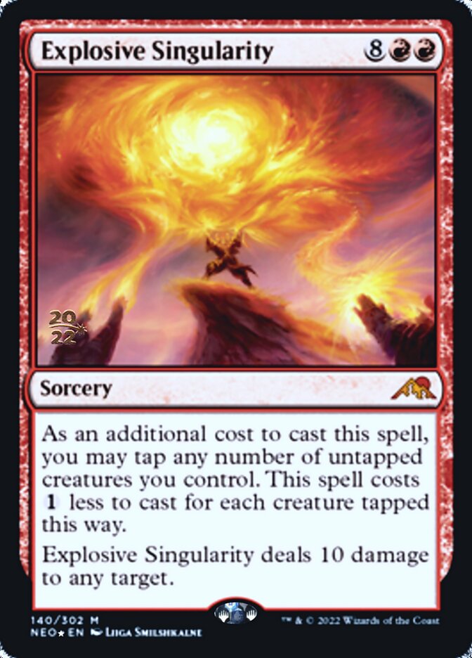 Explosive Singularity [Kamigawa: Neon Dynasty Prerelease Promos] | Exor Games Truro