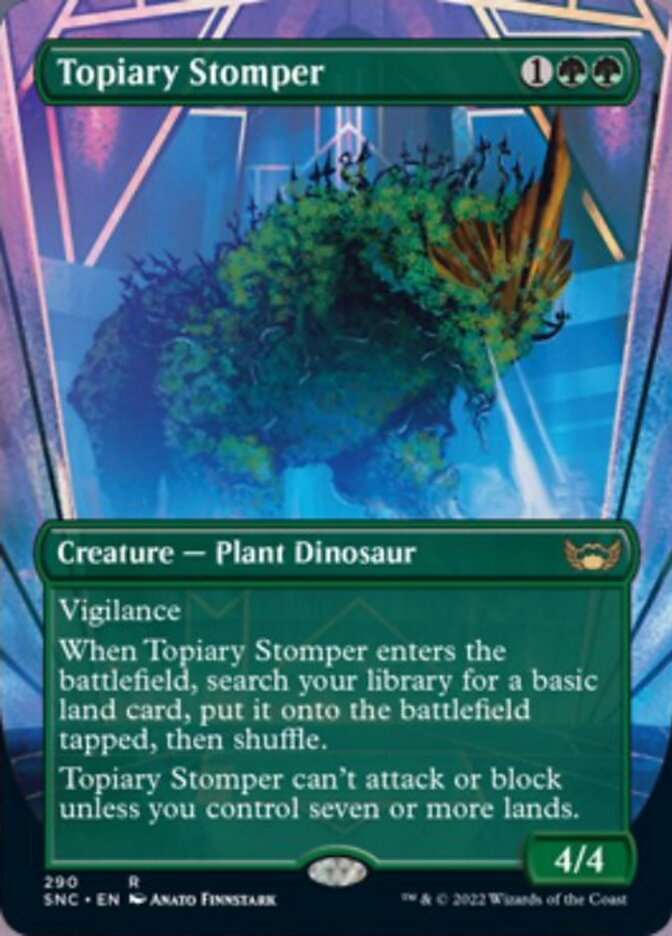 Topiary Stomper (Borderless Alternate Art) [Streets of New Capenna] | Exor Games Truro