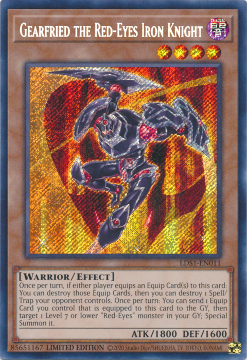 Gearfried the Red-Eyes Iron Knight [LDS1-EN011] Secret Rare | Exor Games Truro