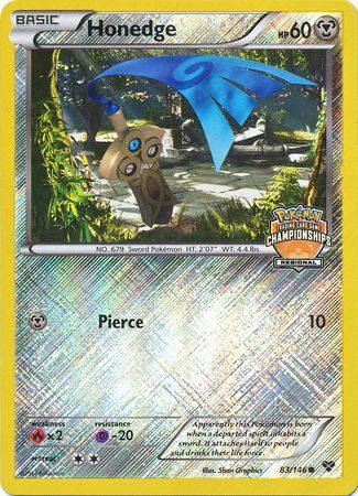 Honedge (83/146) (Regional Championship Promo) [XY: Base Set] | Exor Games Truro