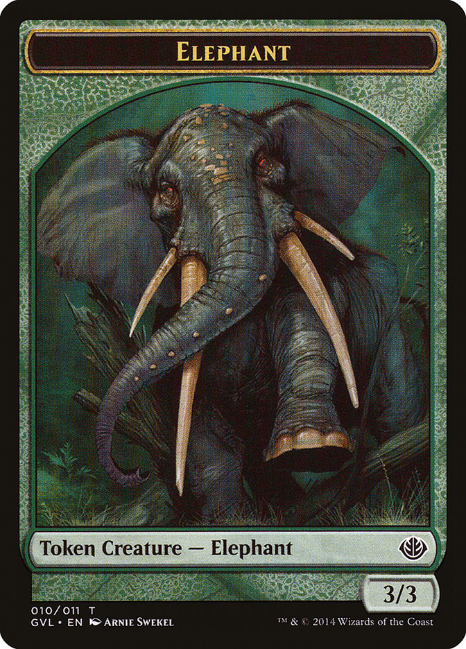 Elephant Token (Garruk vs. Liliana) [Duel Decks Anthology Tokens] | Exor Games Truro