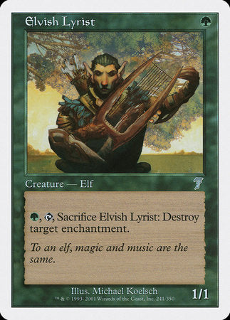 Elvish Lyrist [Seventh Edition] | Exor Games Truro
