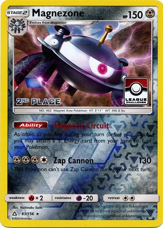 Magnezone (83/156) (League Promo 2nd Place) [Sun & Moon: Ultra Prism] | Exor Games Truro