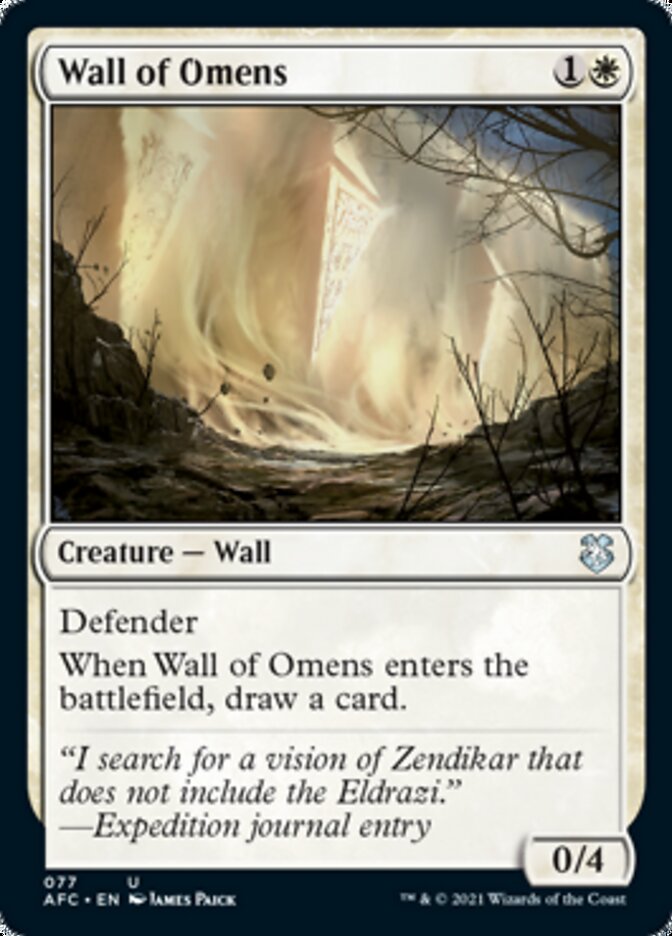 Wall of Omens [Dungeons & Dragons: Adventures in the Forgotten Realms Commander] | Exor Games Truro