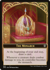 The Monarch // Golem Double-Sided Token [Phyrexia: All Will Be One Commander Tokens] | Exor Games Truro