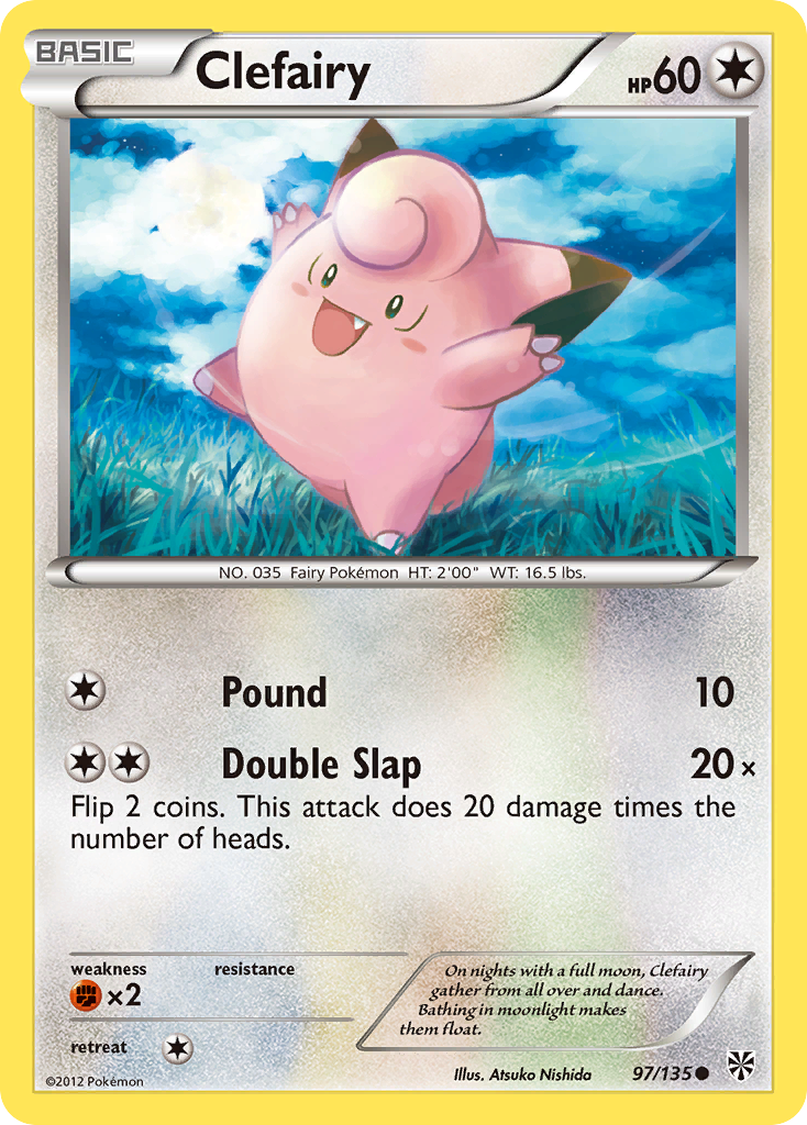 Clefairy (97/135) [Black & White: Plasma Storm] | Exor Games Truro