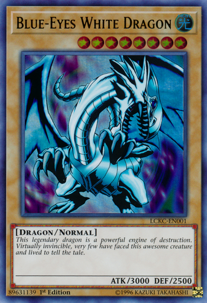 Blue-Eyes White Dragon (Version 1) [LCKC-EN001] Ultra Rare | Exor Games Truro