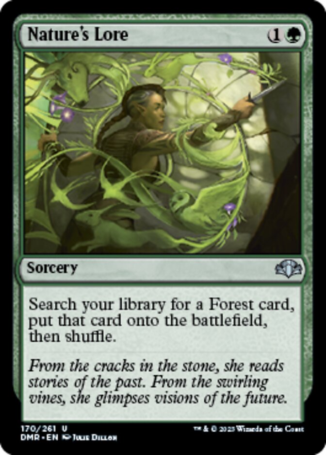 Nature's Lore [Dominaria Remastered] | Exor Games Truro