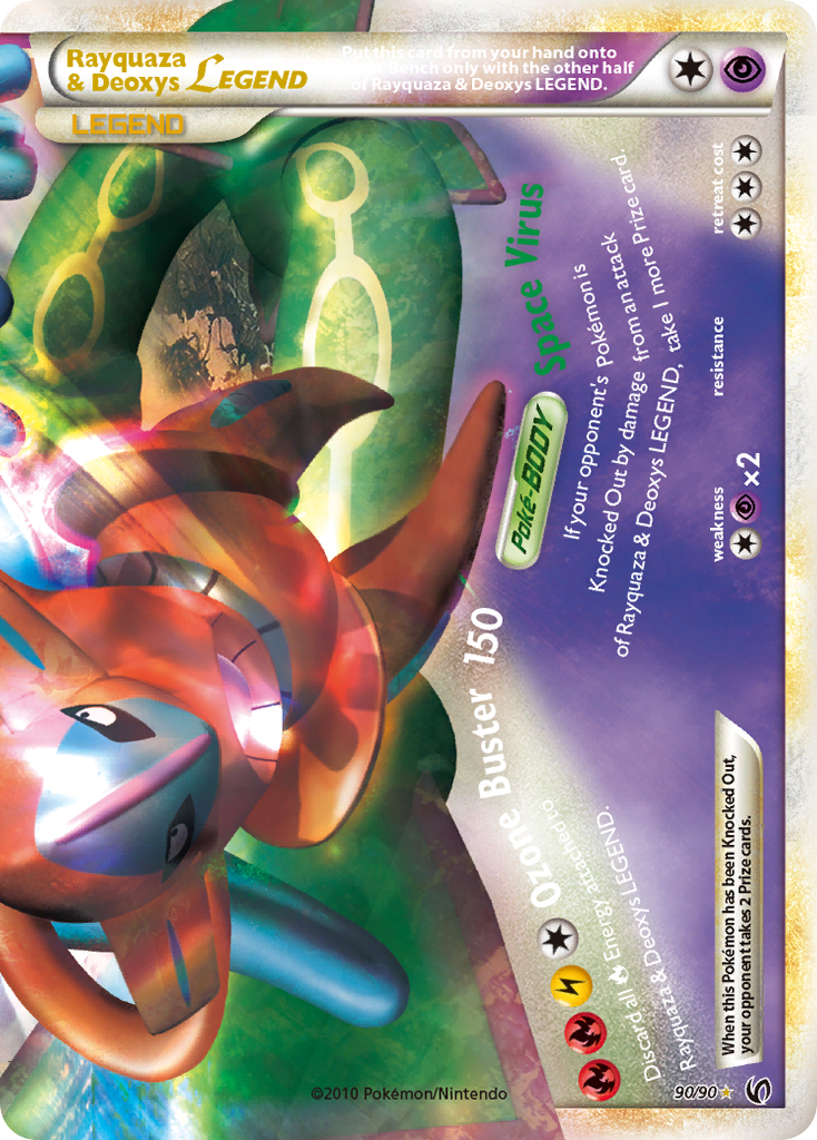 Rayquaza & Deoxys LEGEND (90/90) [HeartGold & SoulSilver: Undaunted] | Exor Games Truro