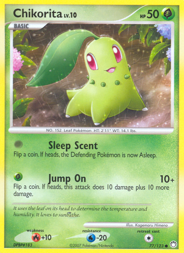 Chikorita (77/123) [Diamond & Pearl: Mysterious Treasures] | Exor Games Truro