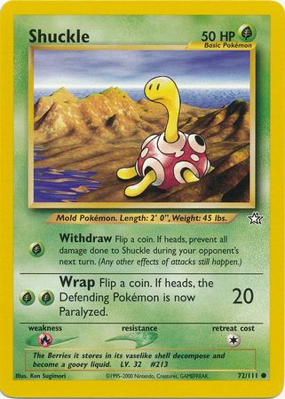 Shuckle (72/111) [Neo Genesis Unlimited] | Exor Games Truro