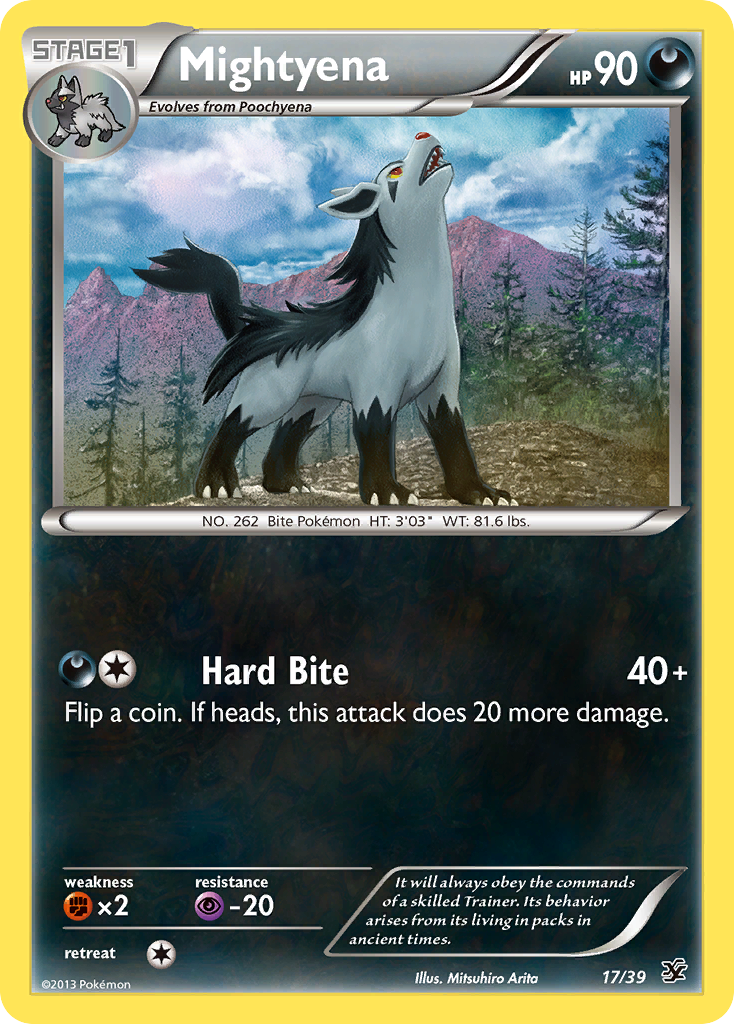 Mightyena (17/39) [XY: Kalos Starter Set] | Exor Games Truro