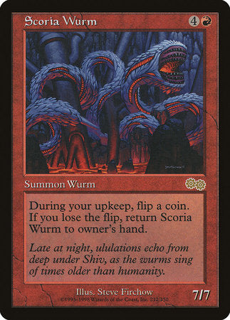 Scoria Wurm [Urza's Saga] | Exor Games Truro