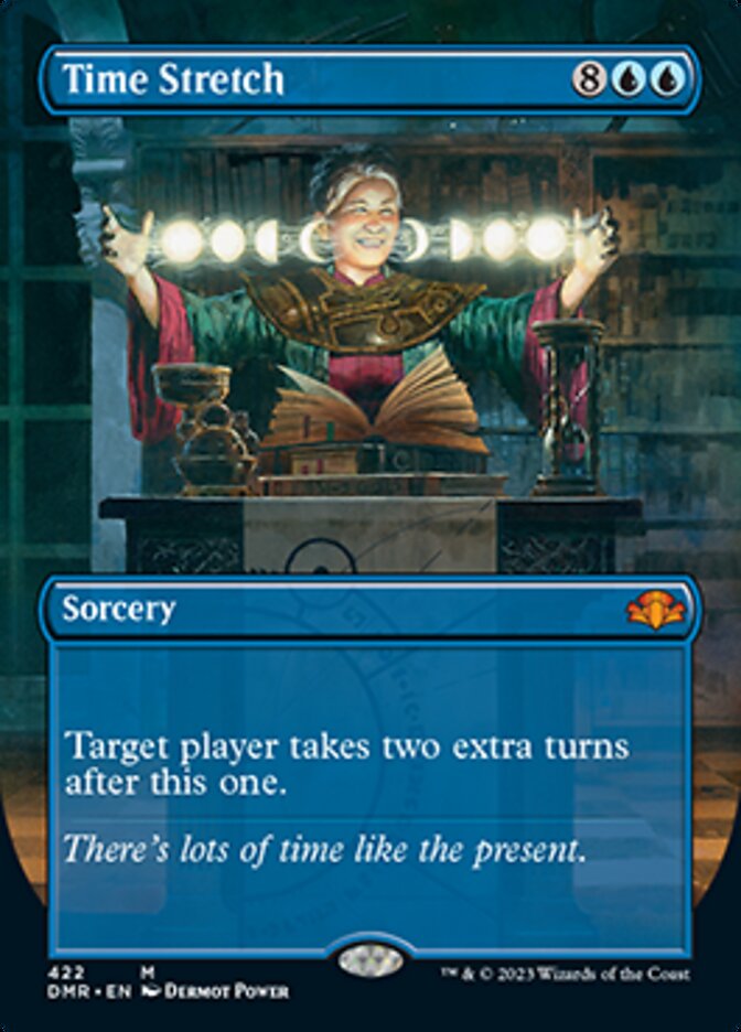 Time Stretch (Borderless Alternate Art) [Dominaria Remastered] | Exor Games Truro