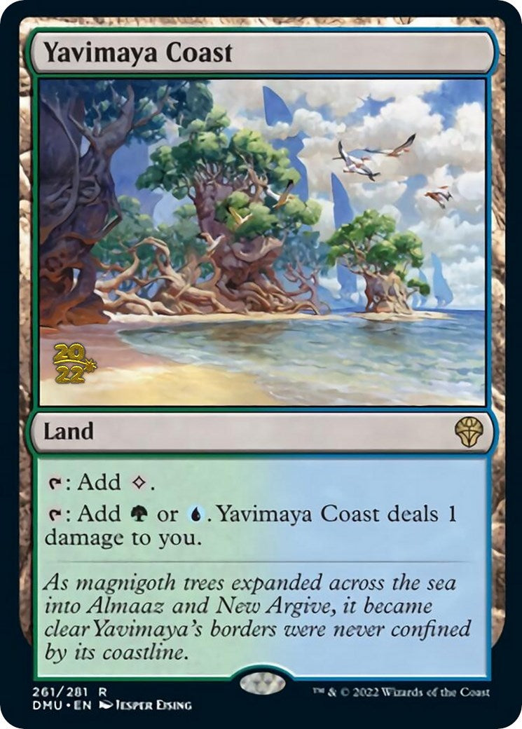 Yavimaya Coast [Dominaria United Prerelease Promos] | Exor Games Truro