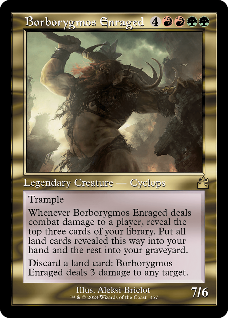 Borborygmos Enraged (Retro Frame) [Ravnica Remastered] | Exor Games Truro