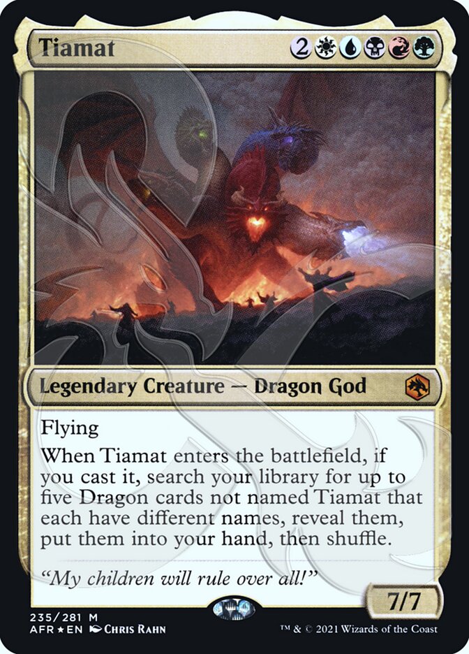 Tiamat (Ampersand Promo) [Dungeons & Dragons: Adventures in the Forgotten Realms Promos] | Exor Games Truro