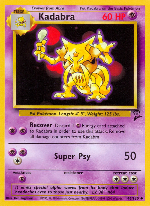 Kadabra (46/130) [Base Set 2] | Exor Games Truro