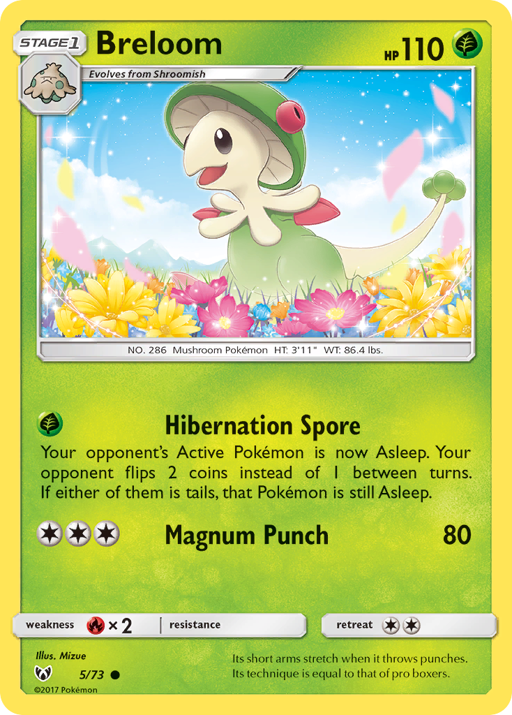 Breloom (5/73) [Sun & Moon: Shining Legends] | Exor Games Truro