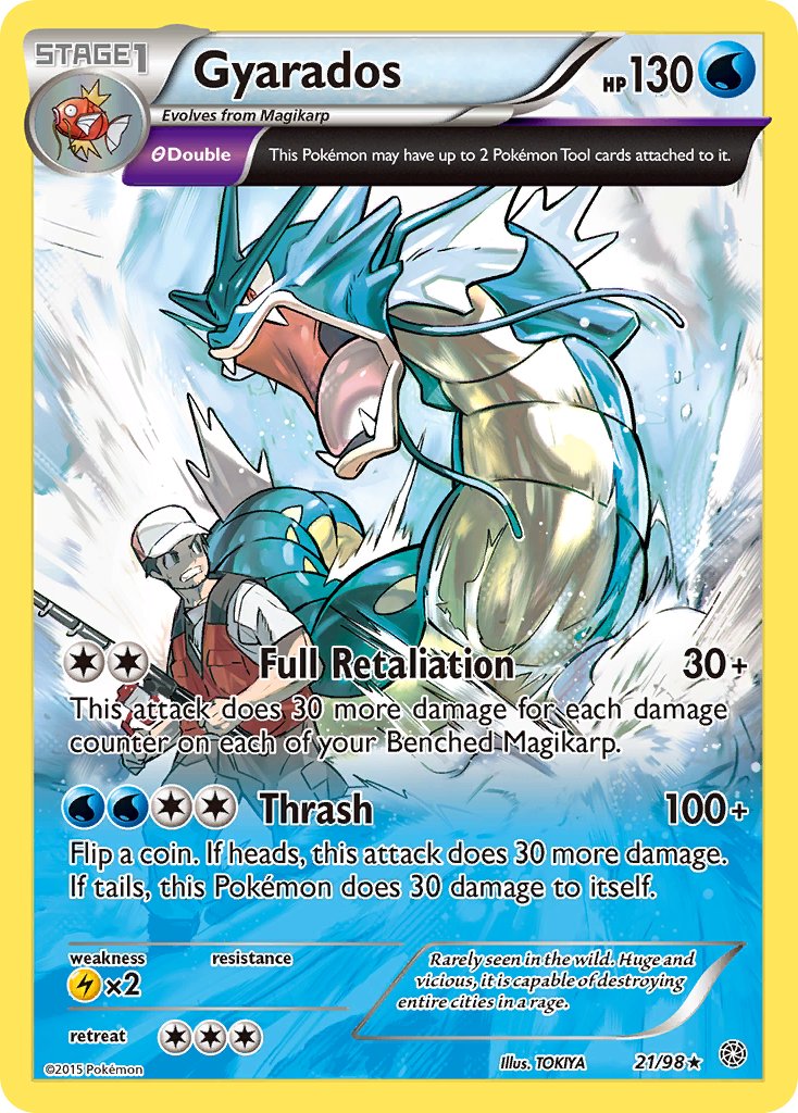 Gyarados (21/98) (Cosmos Holo) (Theme Deck Exclusive) [XY: Ancient Origins] | Exor Games Truro