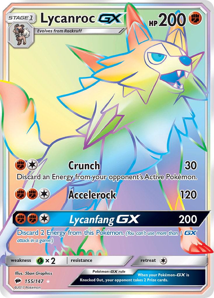 Lycanroc GX (155/147) [Sun & Moon: Burning Shadows] | Exor Games Truro