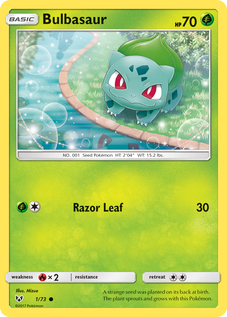 Bulbasaur (1/73) [Sun & Moon: Shining Legends] | Exor Games Truro