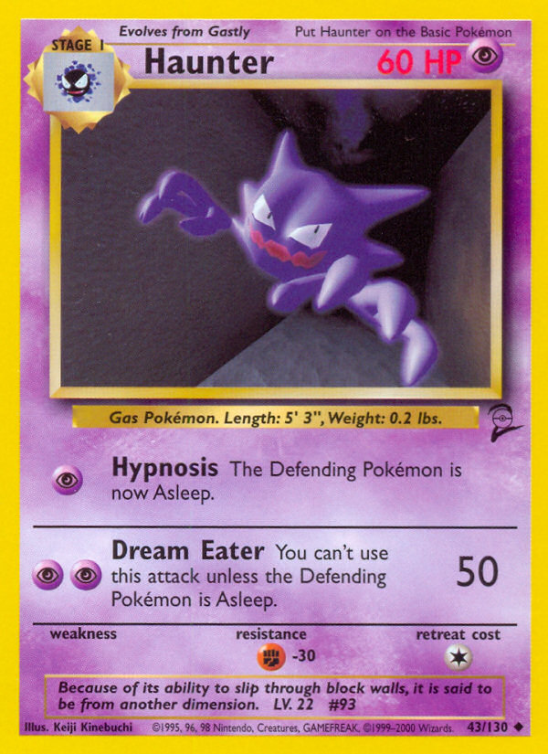 Haunter (43/130) [Base Set 2] | Exor Games Truro